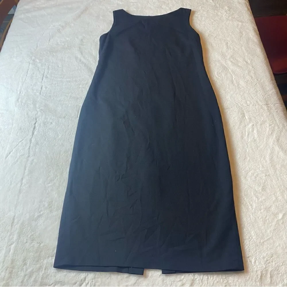 Lauren Ralph Lauren Black Sleeveless Wool Blend Dress Size 6